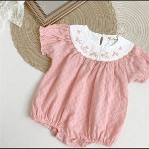 Pink babydoll romper
